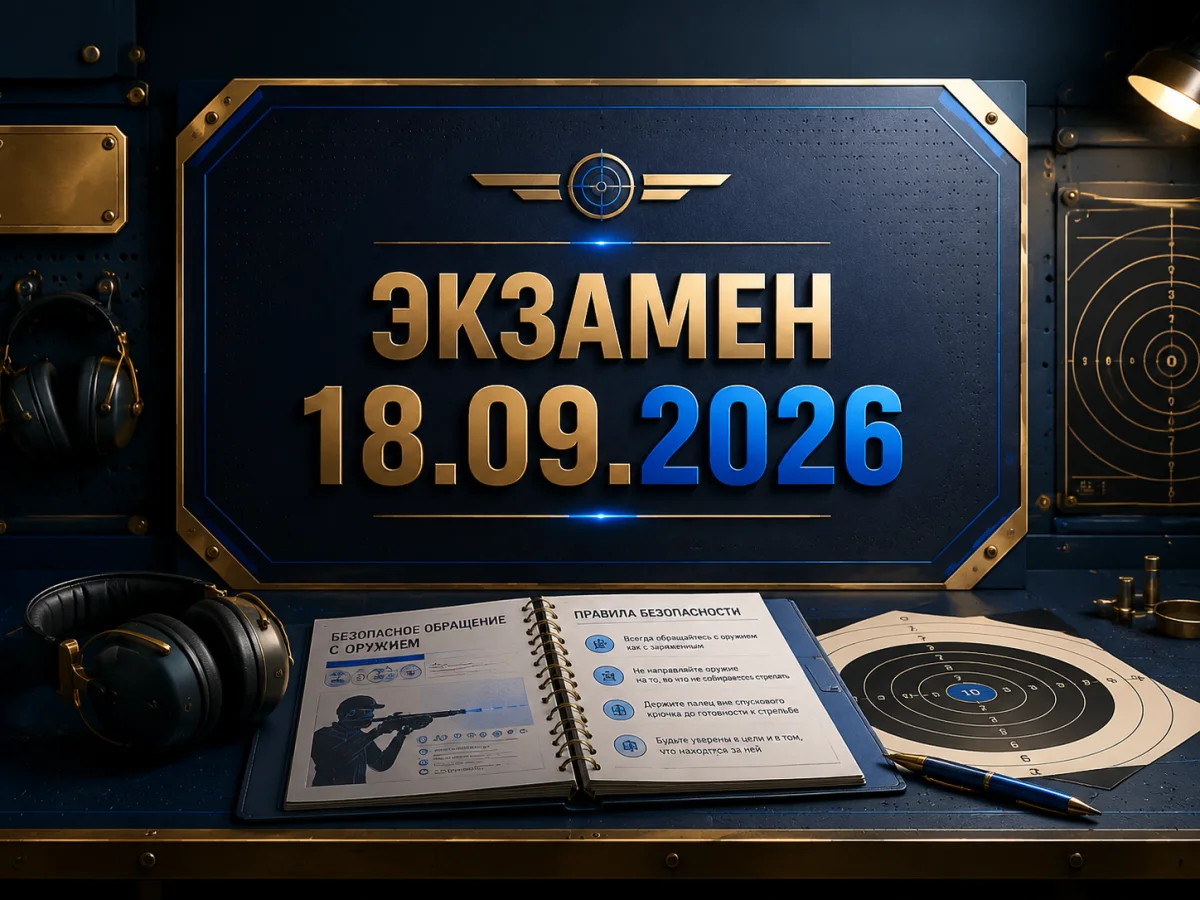 Экзамен на знание правил безопасного обращения с оружием — 18.09.2026